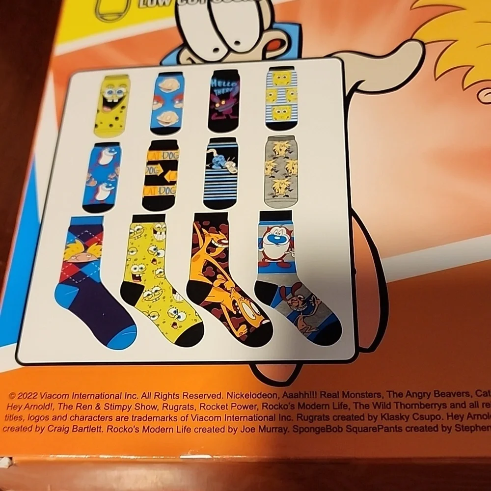 Nickelodeon 12 Days of Socks Mens Gift Set NWT